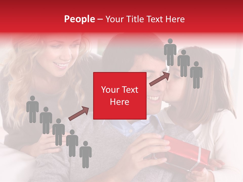 Happiness Present Holiday PowerPoint Template