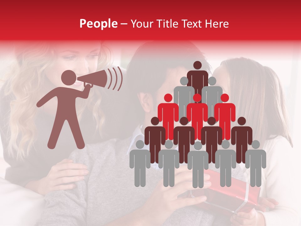 Happiness Present Holiday PowerPoint Template