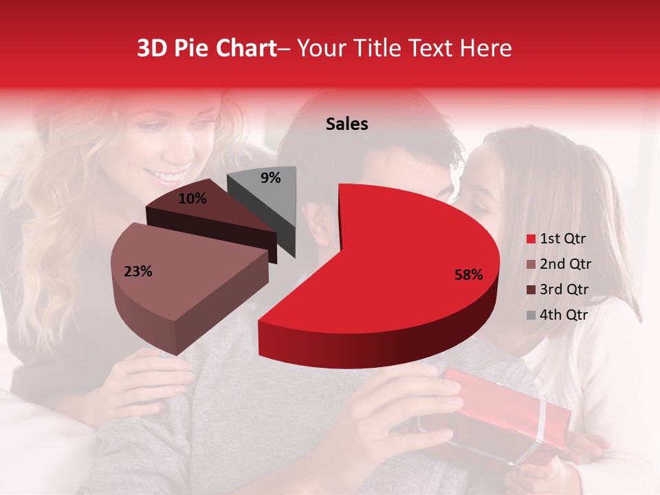 Happiness Present Holiday PowerPoint Template