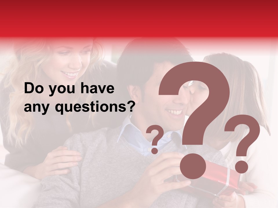 Happiness Present Holiday PowerPoint Template