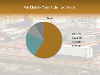 Driving Container Motorway PowerPoint Template