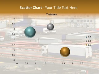 Driving Container Motorway PowerPoint Template