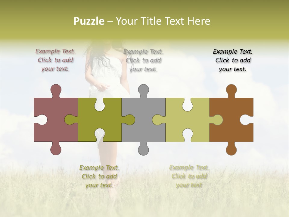 Cloudy Optimistic Sky PowerPoint Template