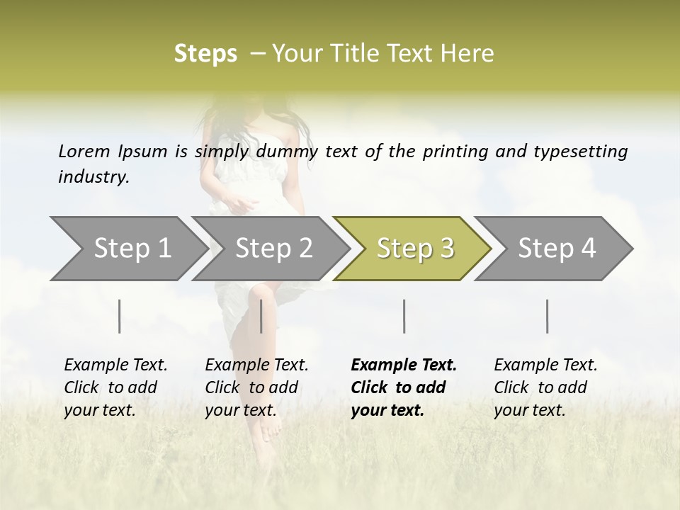 Cloudy Optimistic Sky PowerPoint Template