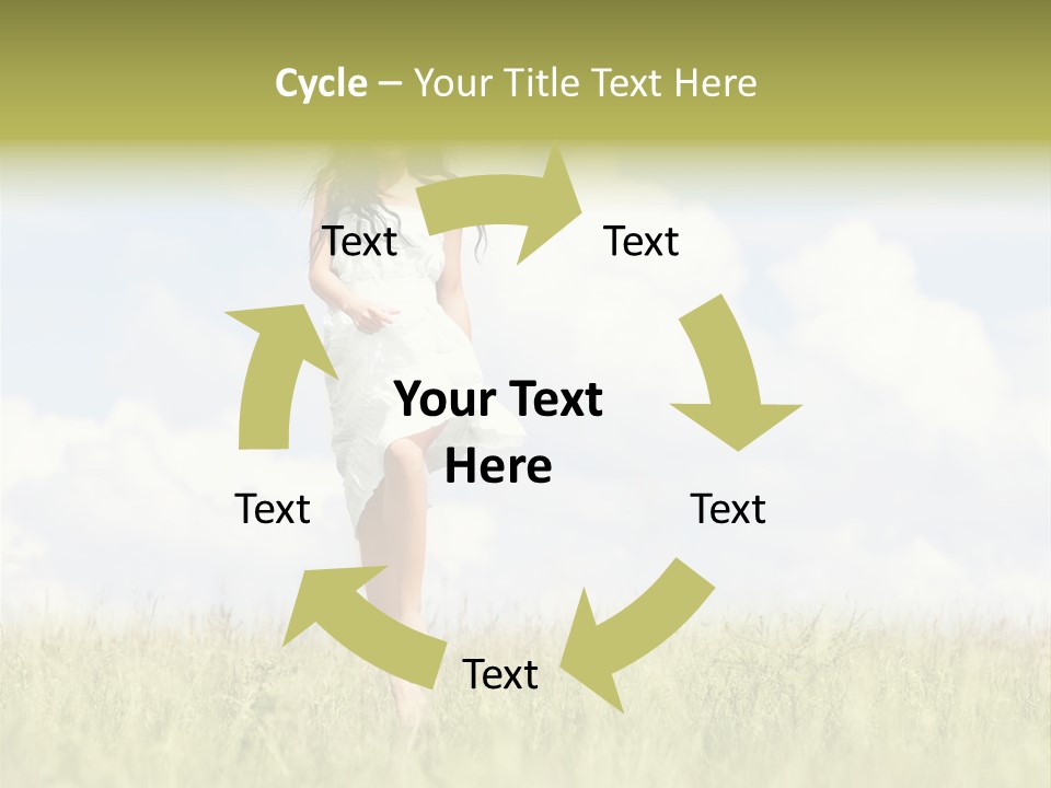 Cloudy Optimistic Sky PowerPoint Template