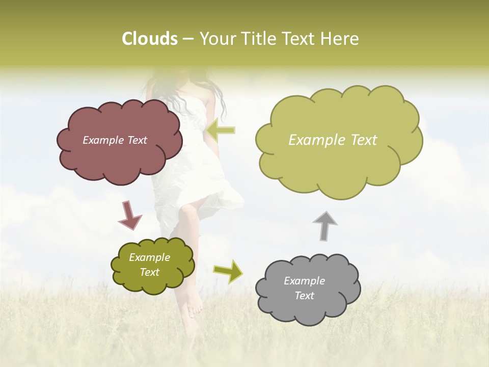 Cloudy Optimistic Sky PowerPoint Template