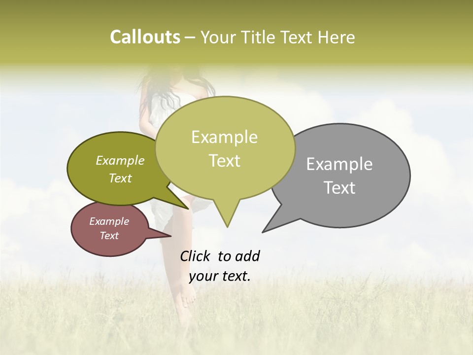 Cloudy Optimistic Sky PowerPoint Template