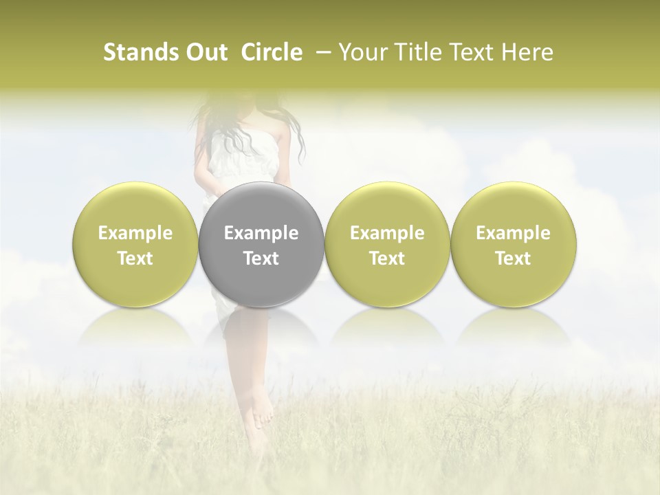 Cloudy Optimistic Sky PowerPoint Template