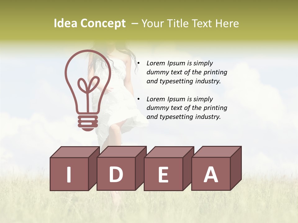 Cloudy Optimistic Sky PowerPoint Template
