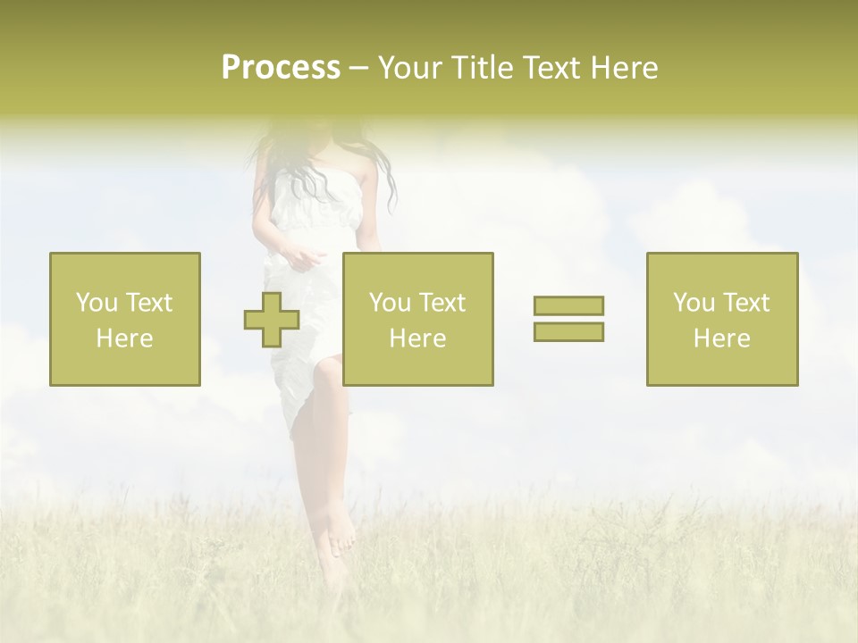 Cloudy Optimistic Sky PowerPoint Template