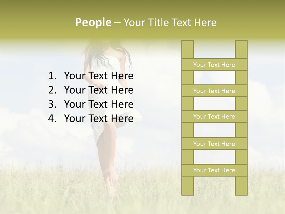 Cloudy Optimistic Sky PowerPoint Template