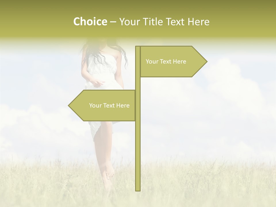 Cloudy Optimistic Sky PowerPoint Template