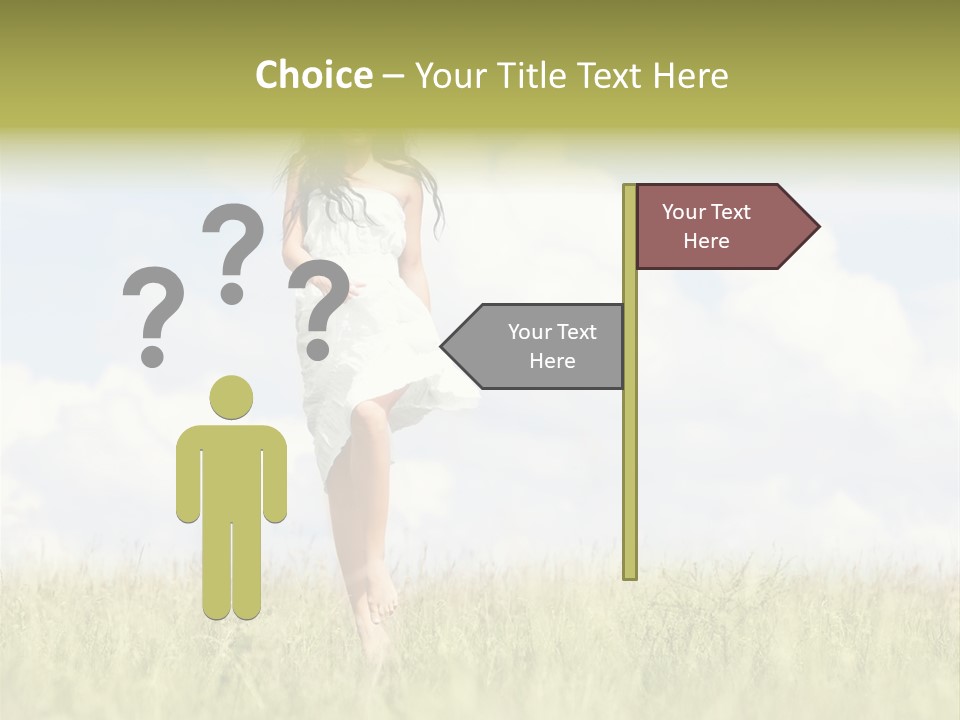 Cloudy Optimistic Sky PowerPoint Template