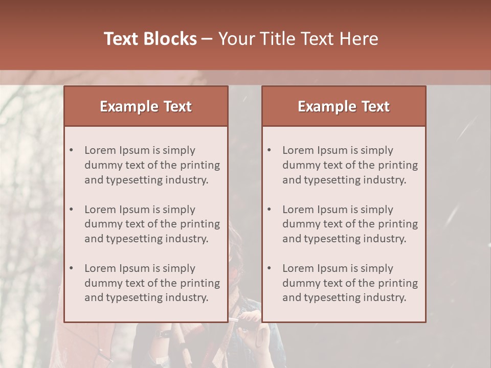 Weather Brunette Calm PowerPoint Template