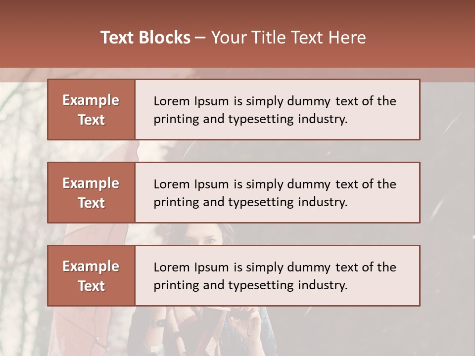 Weather Brunette Calm PowerPoint Template