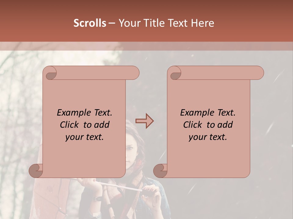 Weather Brunette Calm PowerPoint Template