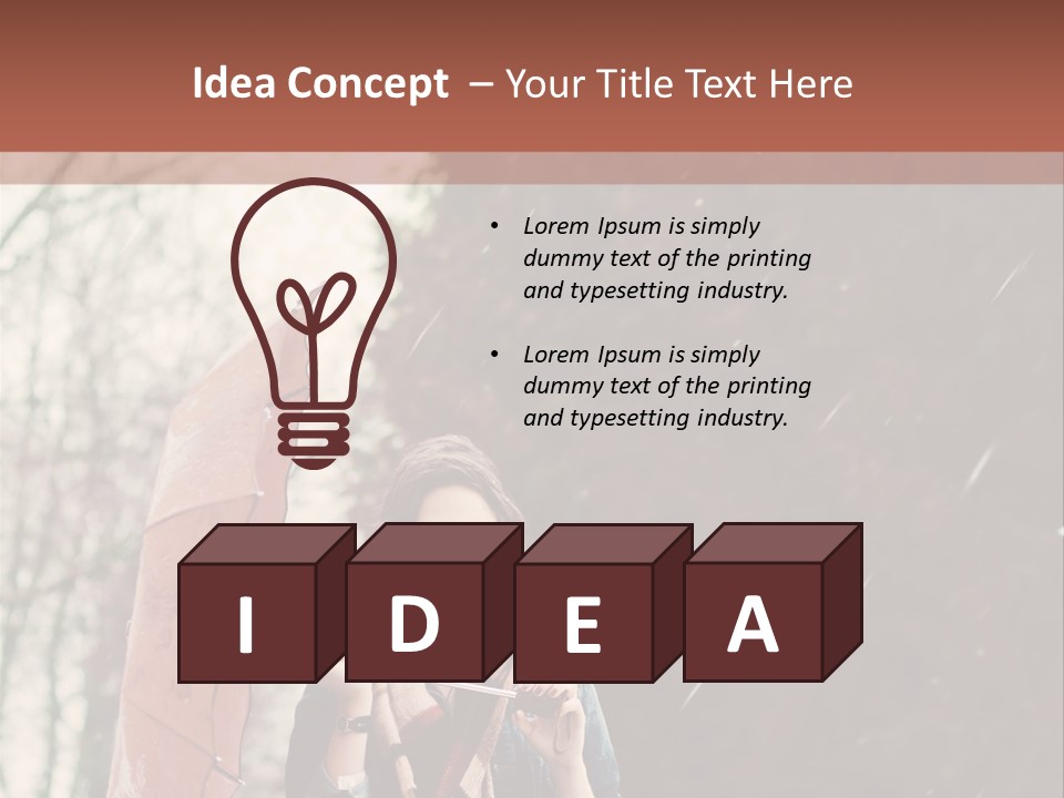 Weather Brunette Calm PowerPoint Template