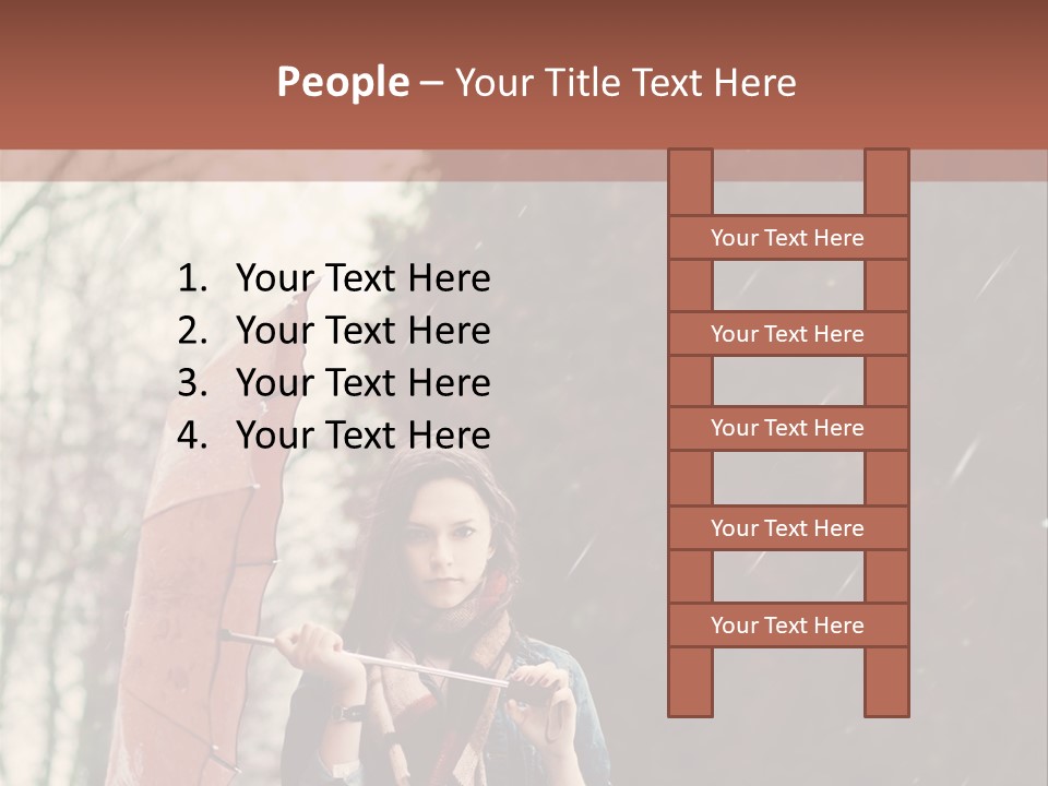 Weather Brunette Calm PowerPoint Template