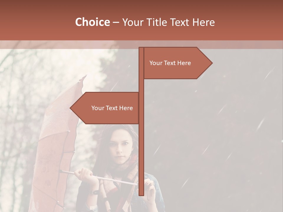 Weather Brunette Calm PowerPoint Template