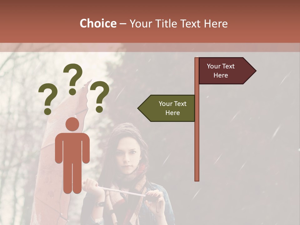 Weather Brunette Calm PowerPoint Template