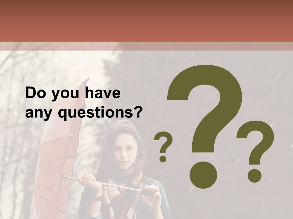 Weather Brunette Calm PowerPoint Template