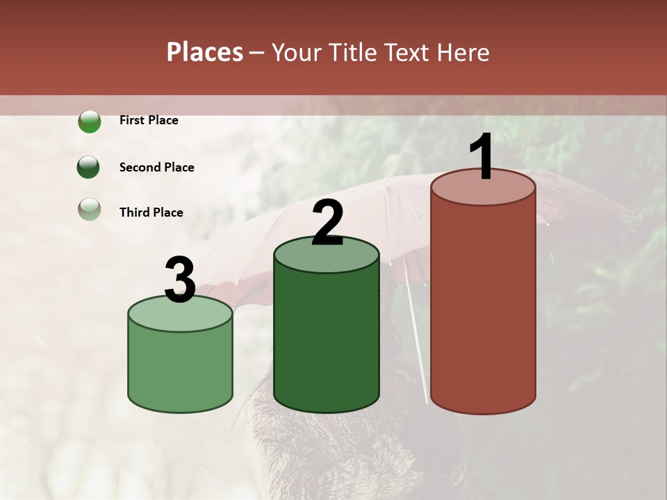 Calm Spring Woman PowerPoint Template