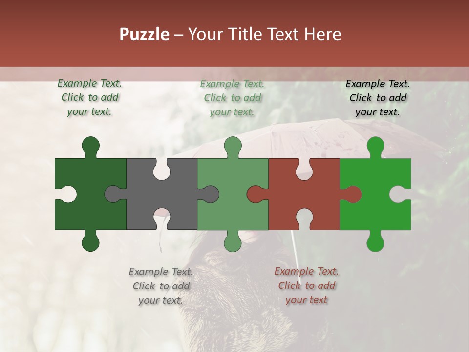 Calm Spring Woman PowerPoint Template