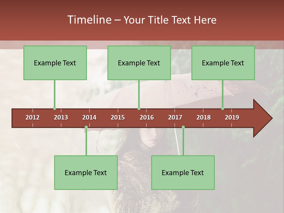 Calm Spring Woman PowerPoint Template