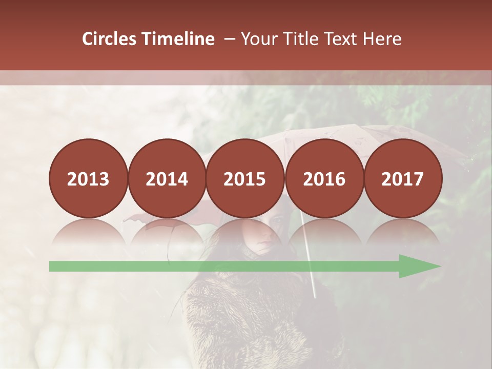 Calm Spring Woman PowerPoint Template