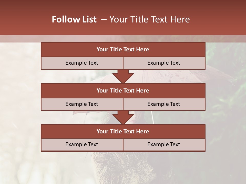 Calm Spring Woman PowerPoint Template