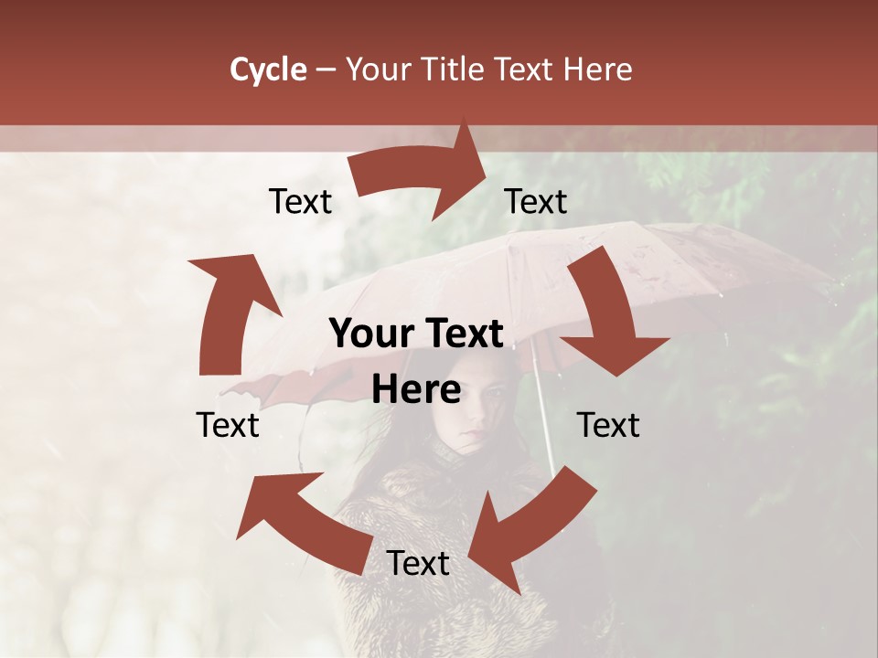 Calm Spring Woman PowerPoint Template