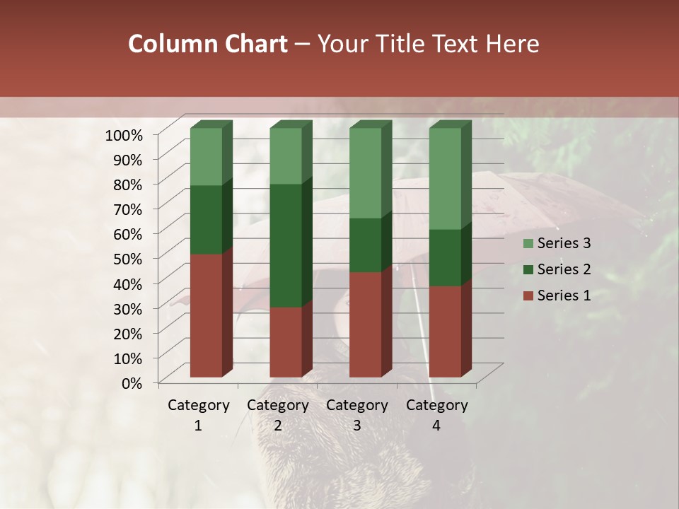 Calm Spring Woman PowerPoint Template