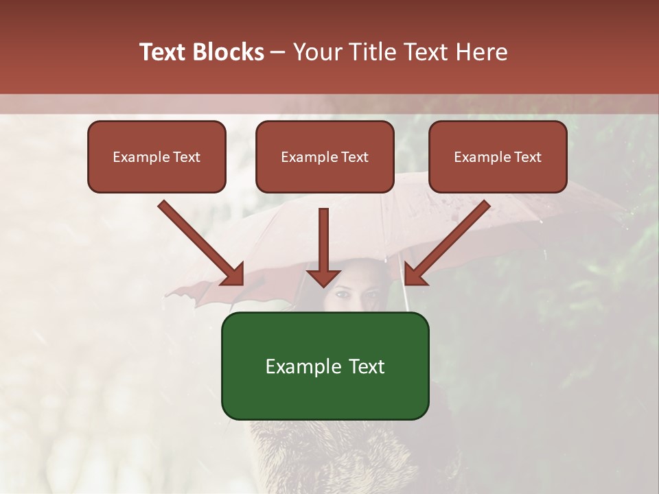 Calm Spring Woman PowerPoint Template