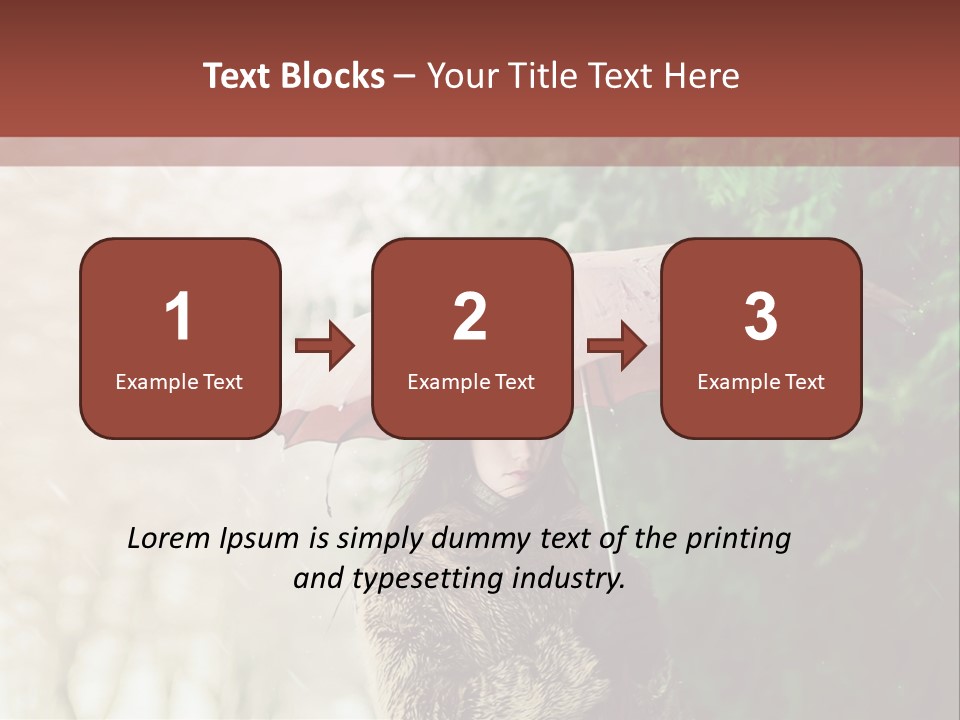 Calm Spring Woman PowerPoint Template