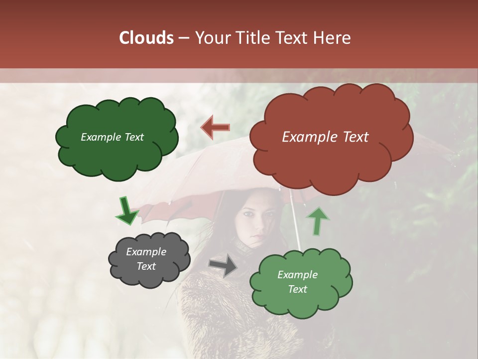 Calm Spring Woman PowerPoint Template