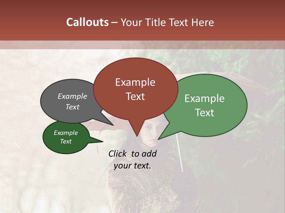 Calm Spring Woman PowerPoint Template