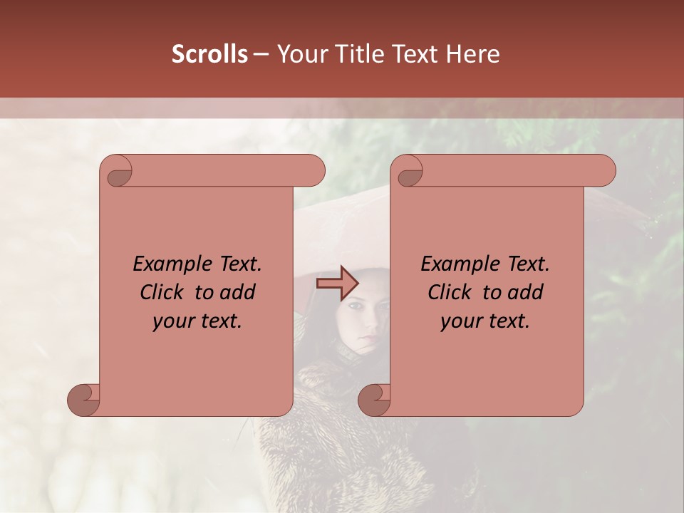 Calm Spring Woman PowerPoint Template