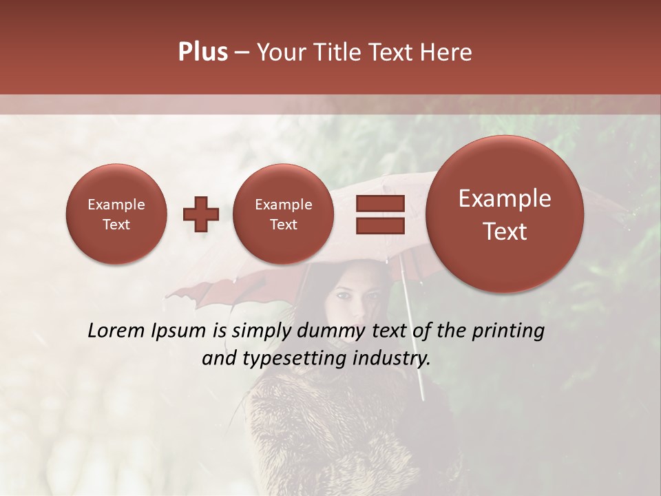 Calm Spring Woman PowerPoint Template