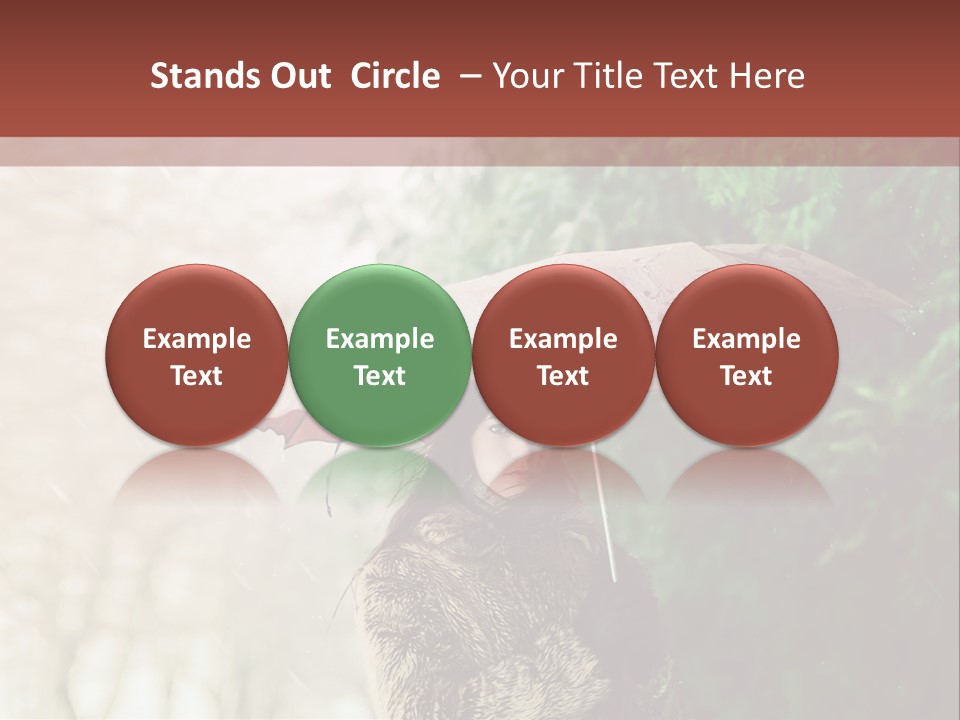 Calm Spring Woman PowerPoint Template