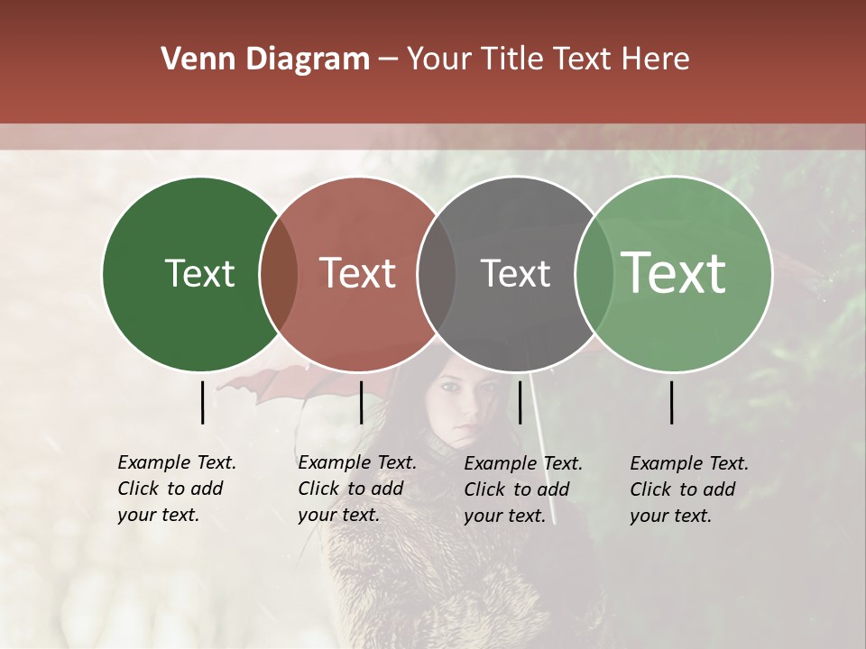 Calm Spring Woman PowerPoint Template