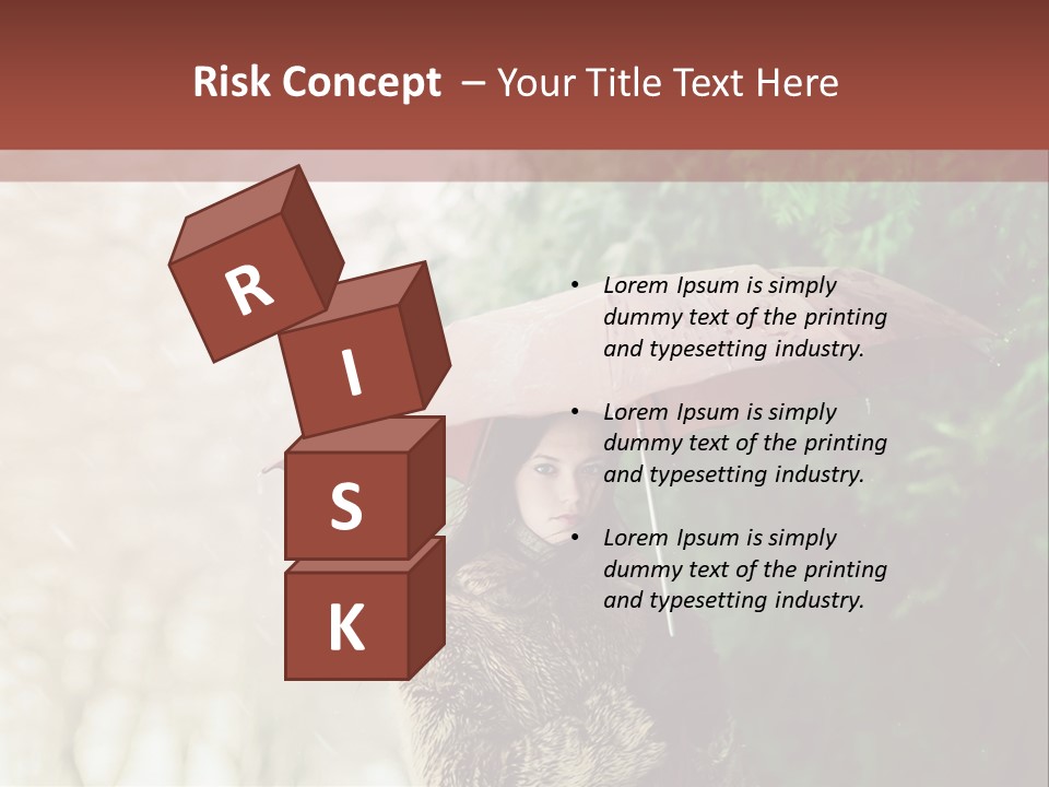 Calm Spring Woman PowerPoint Template