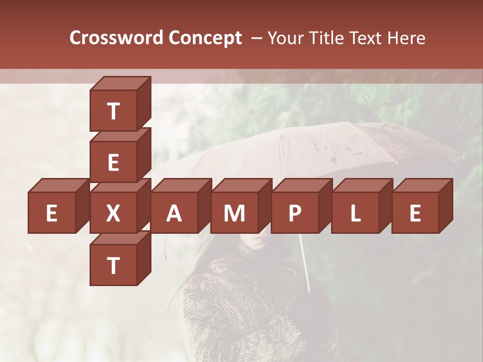 Calm Spring Woman PowerPoint Template