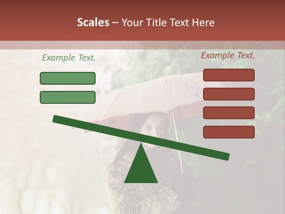 Calm Spring Woman PowerPoint Template