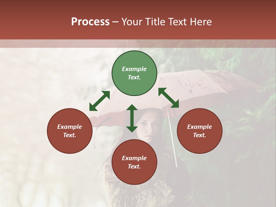 Calm Spring Woman PowerPoint Template