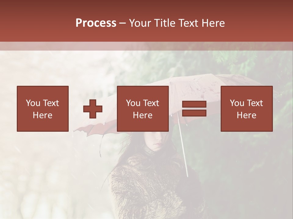 Calm Spring Woman PowerPoint Template