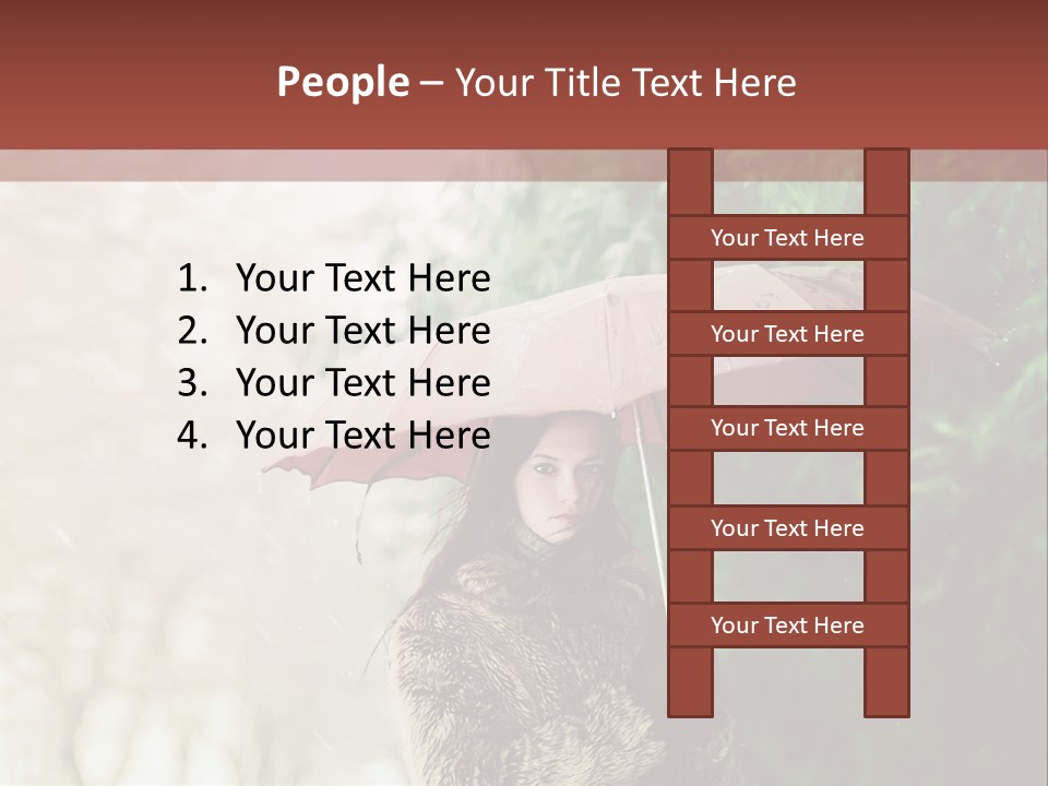 Calm Spring Woman PowerPoint Template