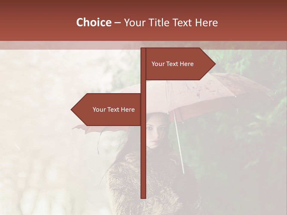 Calm Spring Woman PowerPoint Template