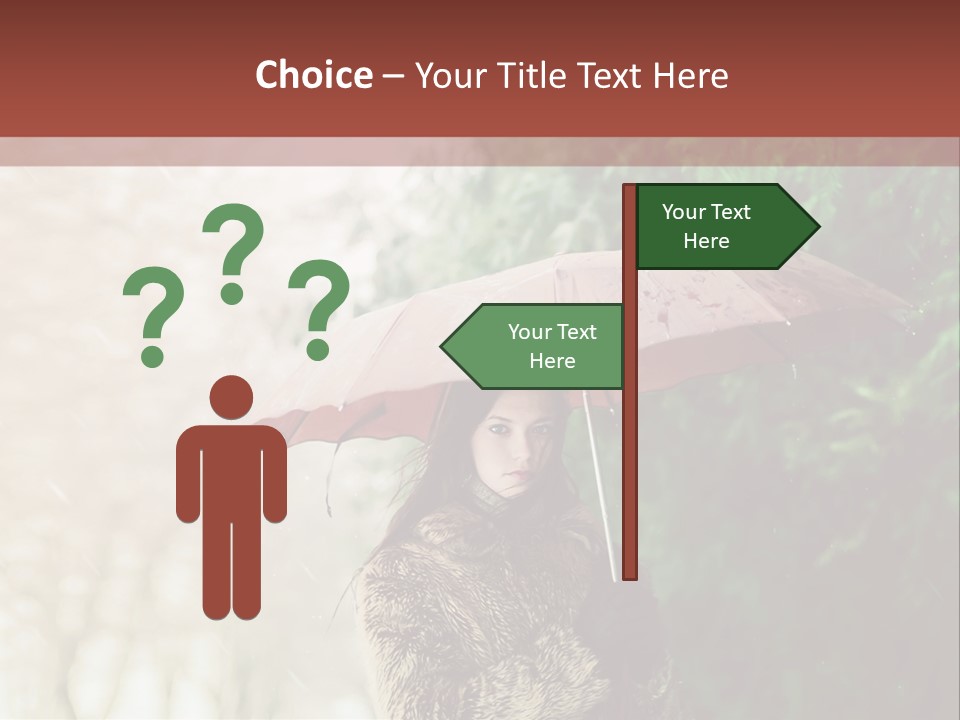 Calm Spring Woman PowerPoint Template