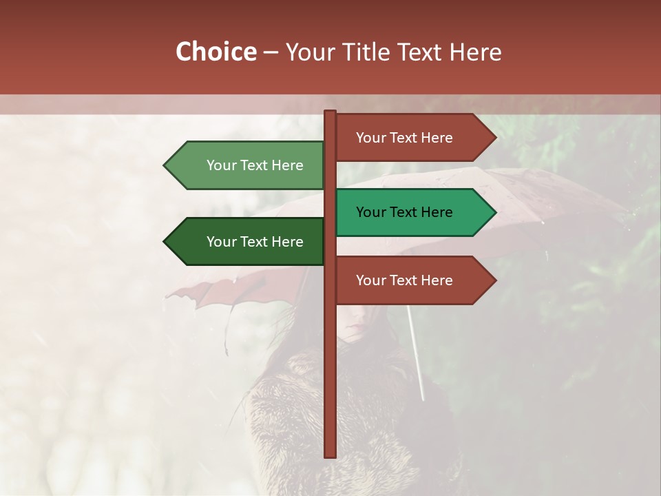 Calm Spring Woman PowerPoint Template