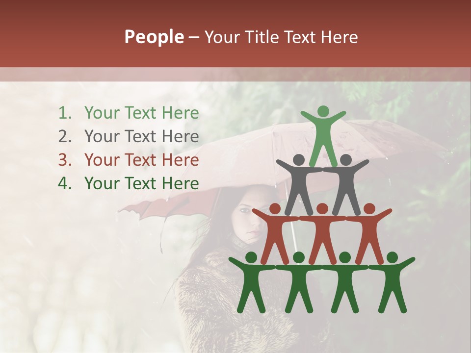 Calm Spring Woman PowerPoint Template